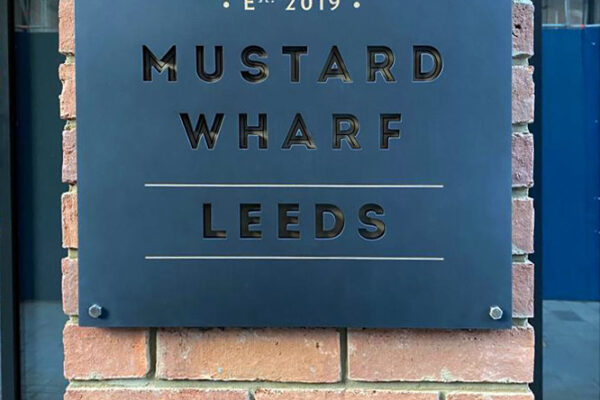 laser cut signage