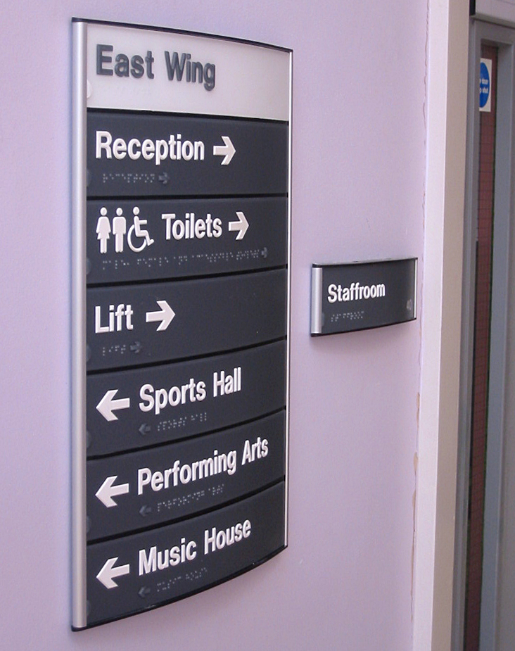 custom Braille and tactile signage